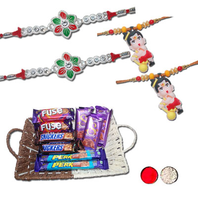 "Family Rakhis - code FH07 - Click here to View more details about this Product